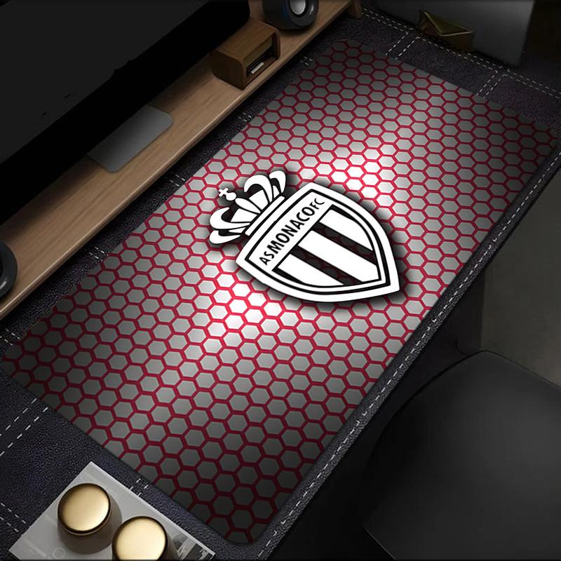 As Monaco Crest Mouse Pad, Rubber Base, Mouse Pad for Gamers and Office Use, Gaming Desk , Easy To Clean Mat Christmas fan gifts