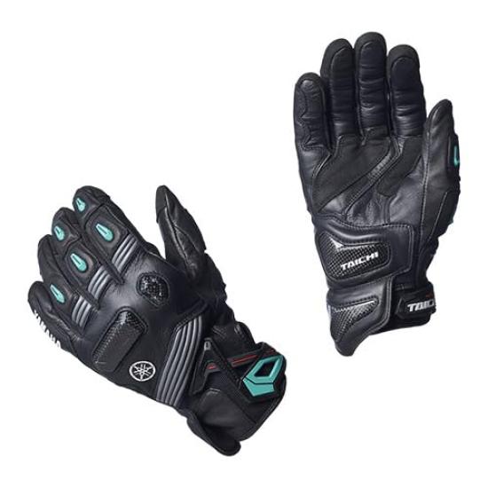 

Кожаные спортивные перчатки Yamaha Motor YL4003 Темные Размер M (Yamaha) Серый/Циан, Q5F-RST-Y11-01M