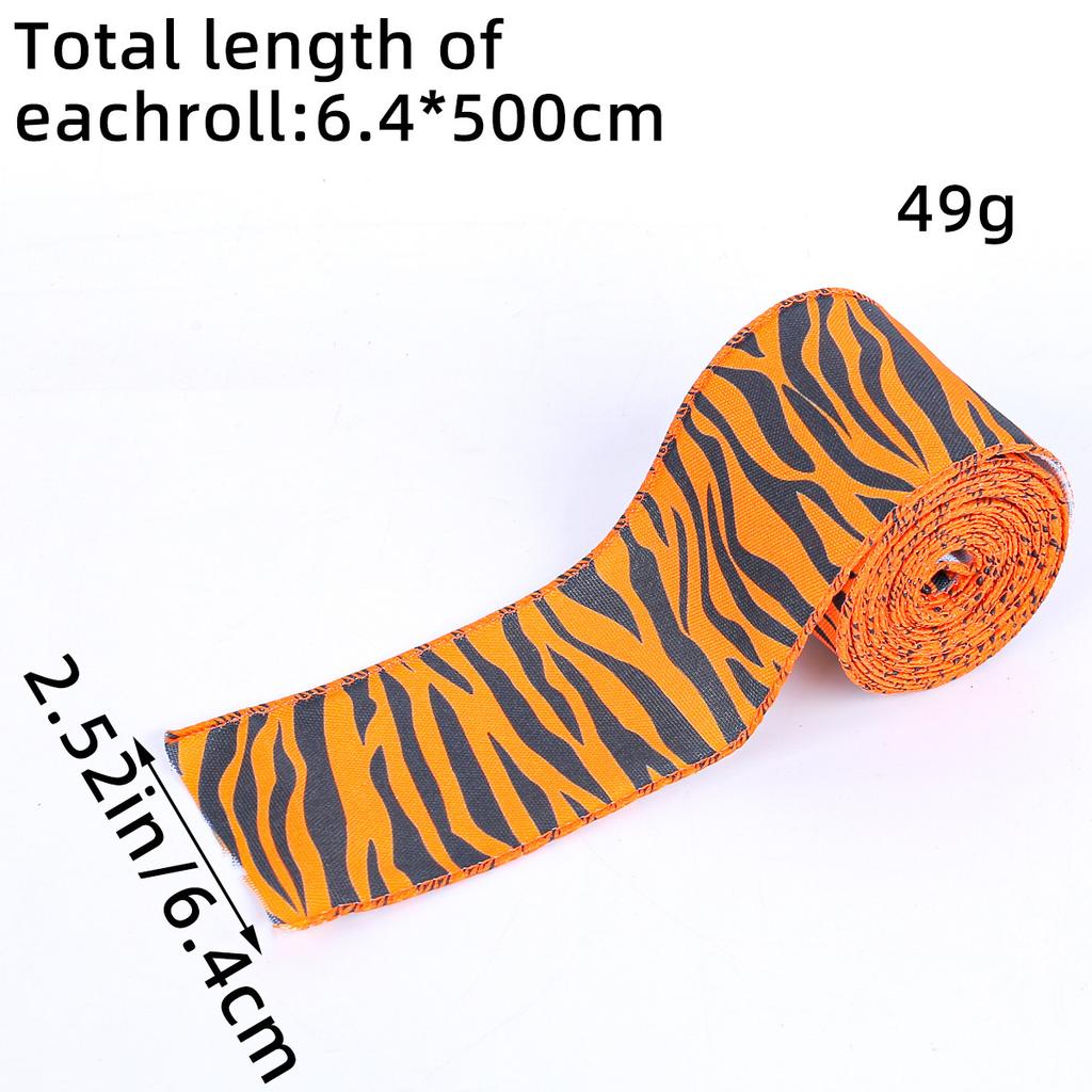 Creative Halloween Ribbon, Plaid, Pumpkin Ribbon, Christmas Tree Decoration, Streamer Strips, Halloween Decorations