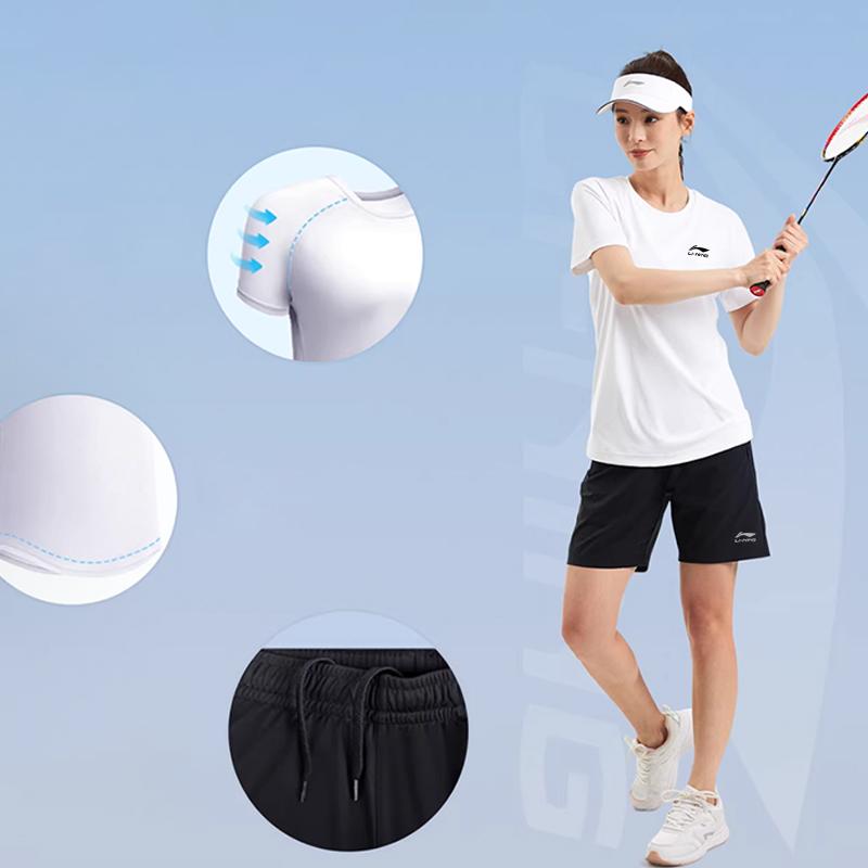 Li Ning Set Short Sleeved Shorts Unisex YATW081-1