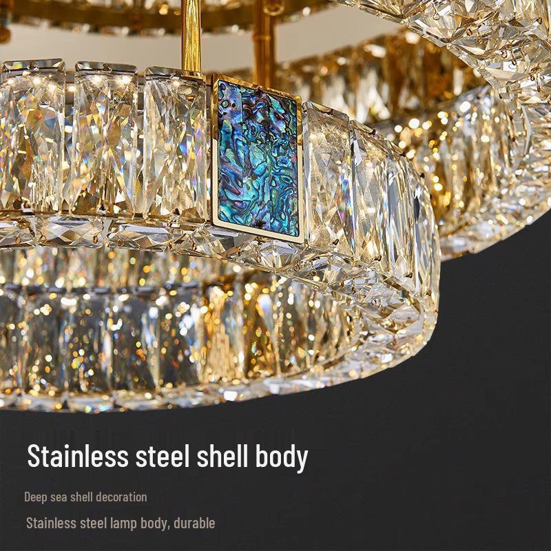 Luxury Modern Crystal Ceiling Light – Atmospheric Round Design for Living Room or Bedroom (2025 Edition)