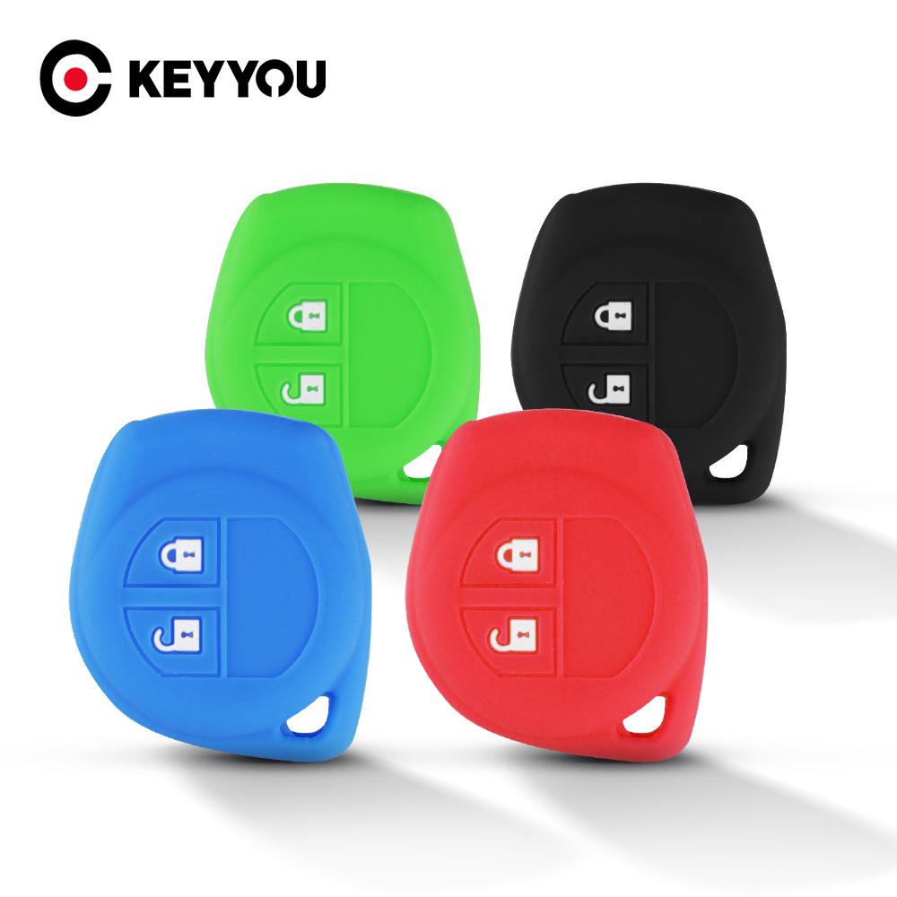 KEYYOU For SUZUKI SX4 SWIFT LIANA ALTO IGNIS ESTEEM BALENO GRAND VITARA Silicone Rubber Car Key Case Cover