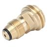 Solid Brass Propane Tank Adapter Converts POL to QCC1/Type1 For LP Tank Service Valve POL to QCC1 Adapter Quick Connect