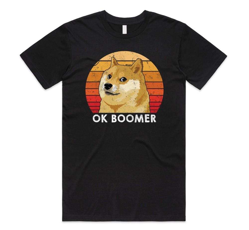

Doge Okay Boomer T-shirt Tee Funny Meme Internet Gen Z Gift Retro Vintage XL