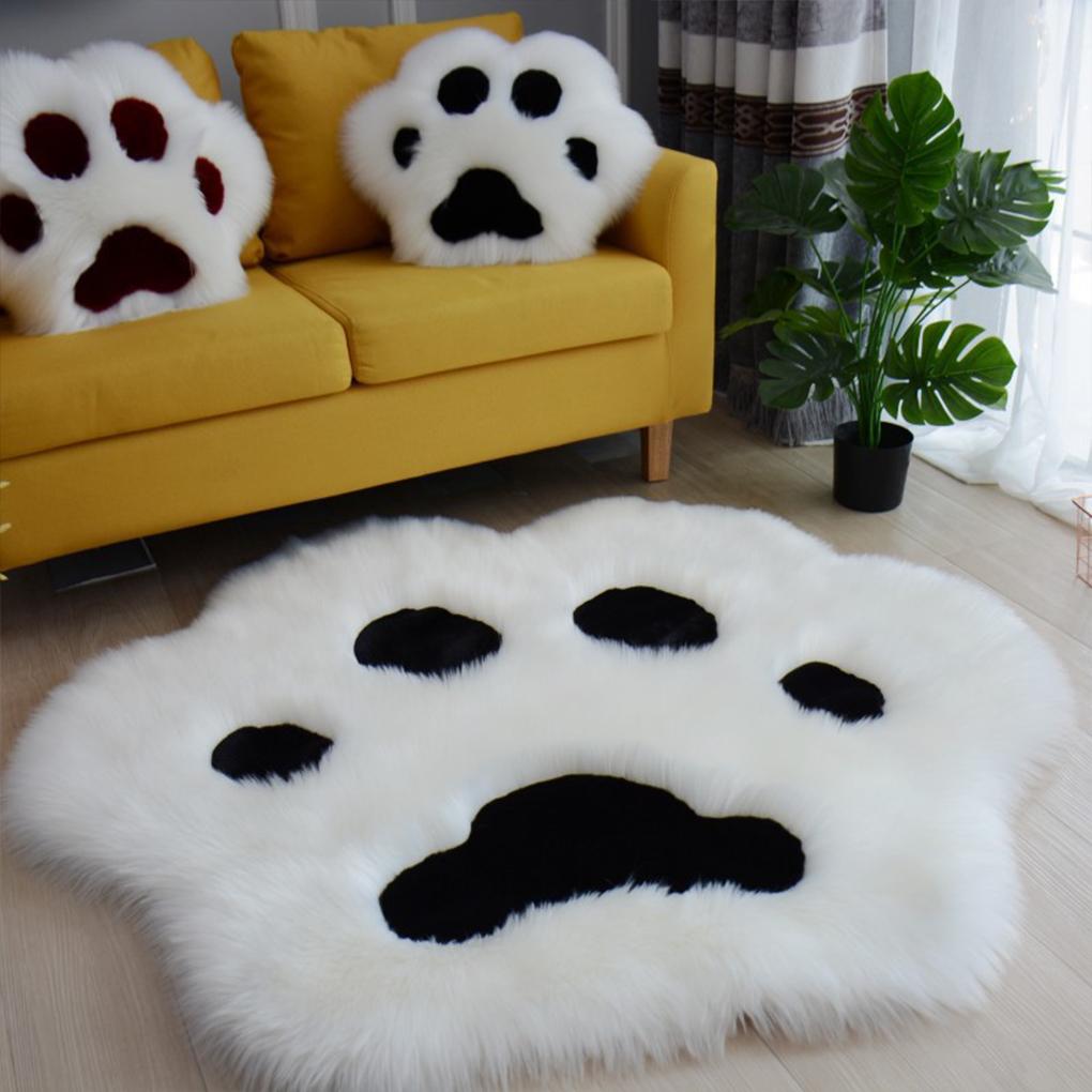 Breathable And Skin-friendly Area Rug Designed For Ultimate Comfort Cute Cat Paw Floor Carpet Mat