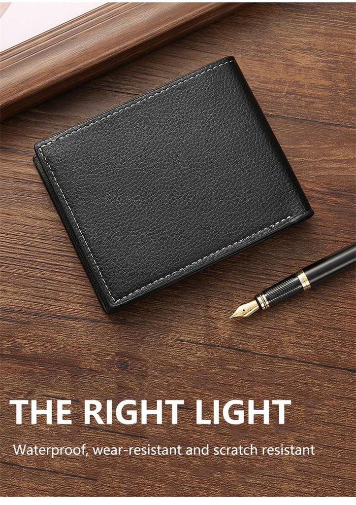 Large Capacity Wallet Material: Pu Business Wallet Horizontal Wallet