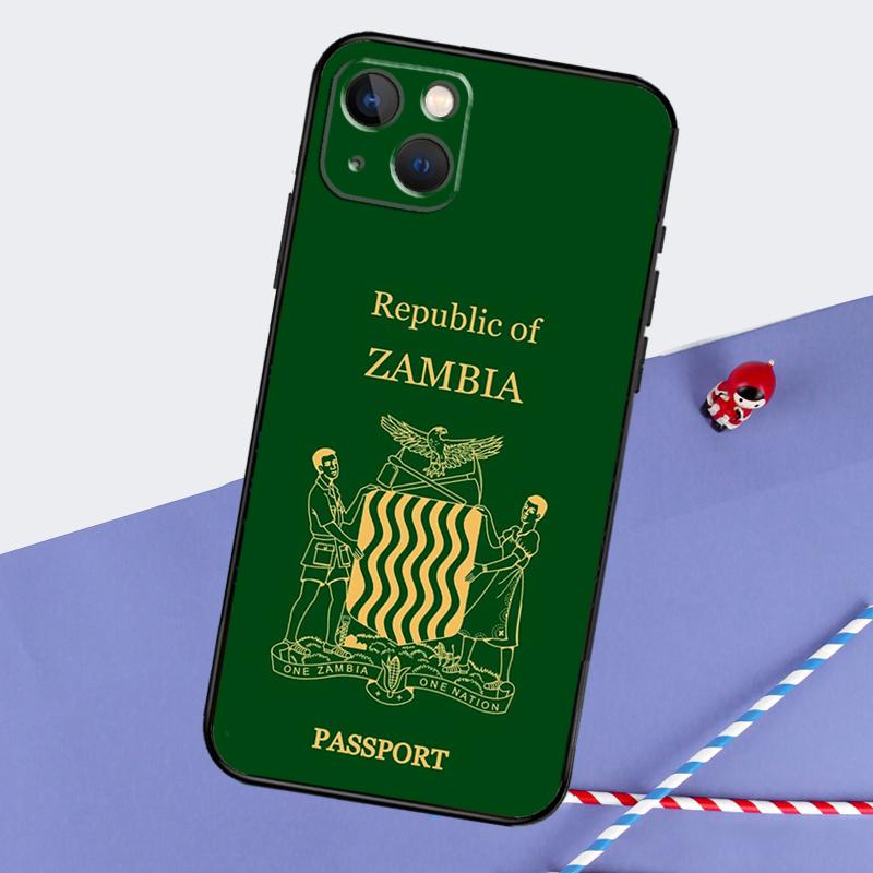 

Zambia Flag Phone Case For iPhone 16 Pro 15 Pro 11 12 13 14 Pro Max Mini XR 16e 15 16 Plus Cover Shell iPhone 12 Pro