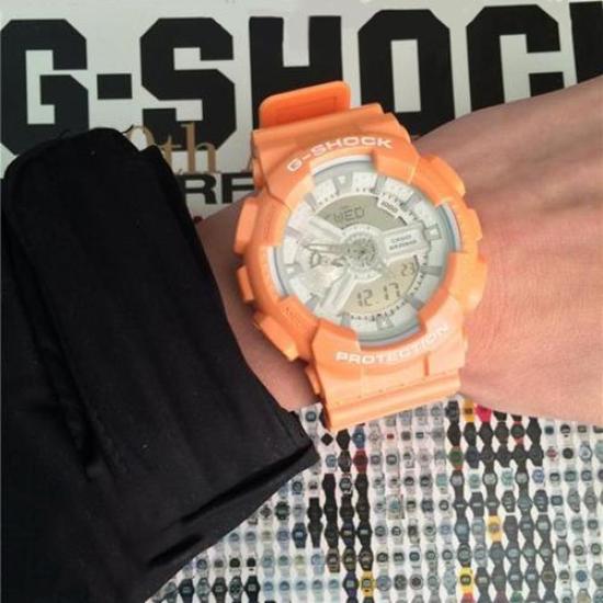 CASIO G-SHOCK Matte Metallic Series Analog-Digital Watch GA-110SG-4ADR Salmon Pink Men's Imported 20 ATM