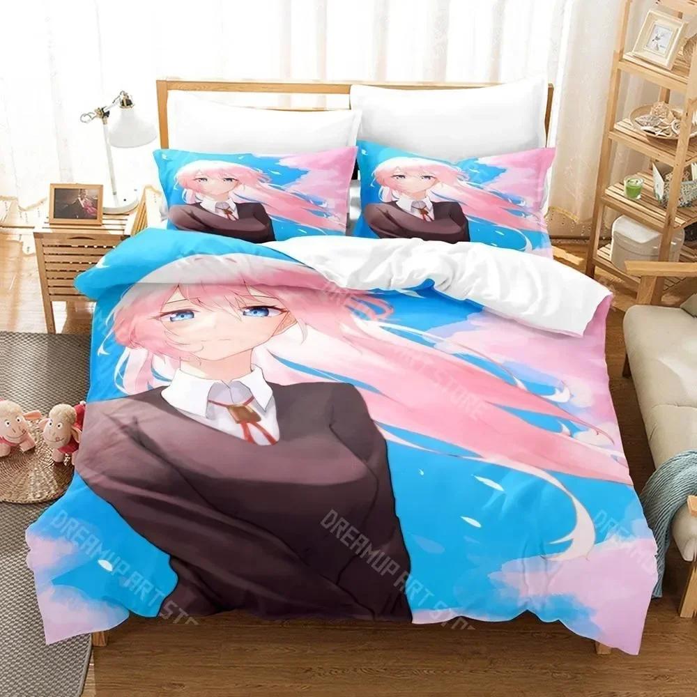 Shikimori's Not Just a Cutie Bedding Set Single Twin Full Queen King Size Bed Set Aldult Kid Bedroom Duvetcover Sets Anime Bed