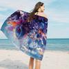 Exotic Oceanic Art Beach Towel Patterned Sunscreen And Windproof Suitable For Swimming Pool Camping Travel Blanket