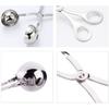2 PCS None-Stick Meat Ballers, Stainless Steel Meat Baller Tongs, Cake Pop Meatball Maker Ice Tongs, Cookie Dough Scoop for Kitchen. (1.38" and