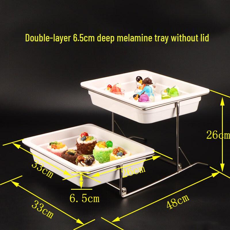 Aokewen Double-Layer Buffet Display Stand