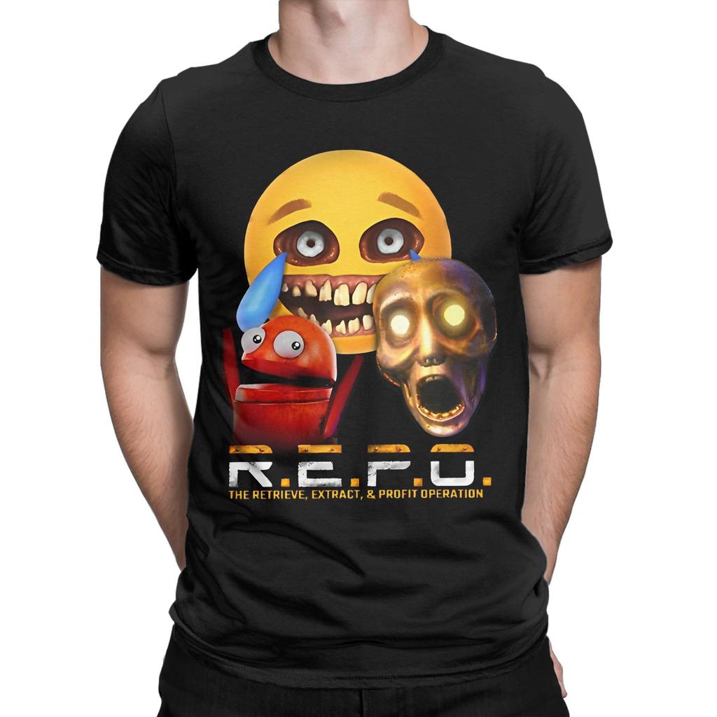 T-Shirt Homme T-Shirts en Coton T-Shirts à Manches Courtes Jeu Chaud Repo Robot Merch Imprimé