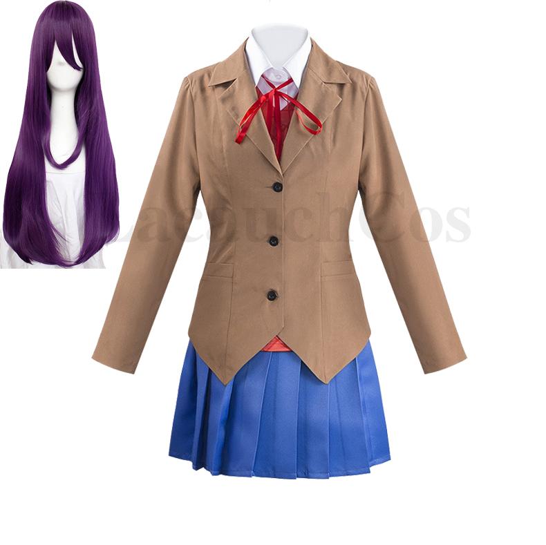 Anime Literatūras Kluba Cosplay Tērps Pilns