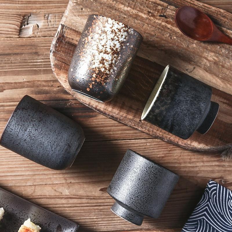 Japanese Style Tall Tea Cup Ceramic Cups Coffee Mugs Household Water Cup Drinkware Kung Fu Teacup Teaware Gift 2025 New