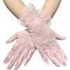 1 pair of transparent short retro hollow finger gloves clothing accessories sexy lace gloves