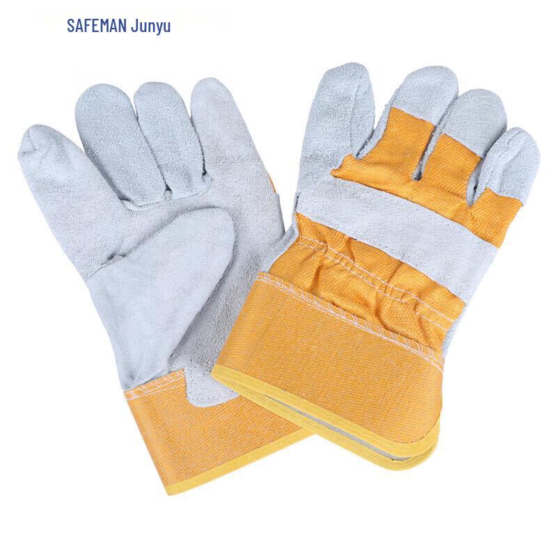 Junyu 2111 Enhanced Yellow Canvas Welding Gloves One Size