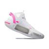 New LiNing Shadow 4 Cushioning Anti Slip And Wear Resistant Coverage Support Mid Top Basketball Shoes Men's White Pink ABPS057-1