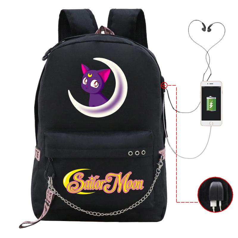 Campus Sweet Xiaoqing Surrounding Animation School Bag Girls Students Light Casual Backpack