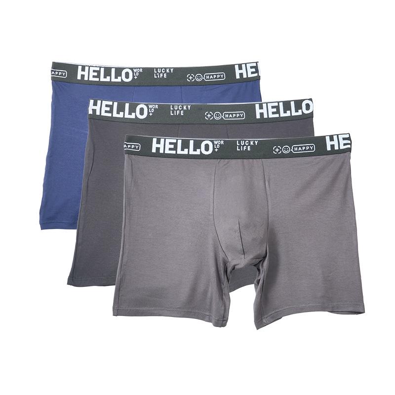 Euro-American Men's Fashionable Breathable Underwear: Comfort-Fit Soft Modal Briefs & Boxer Briefs