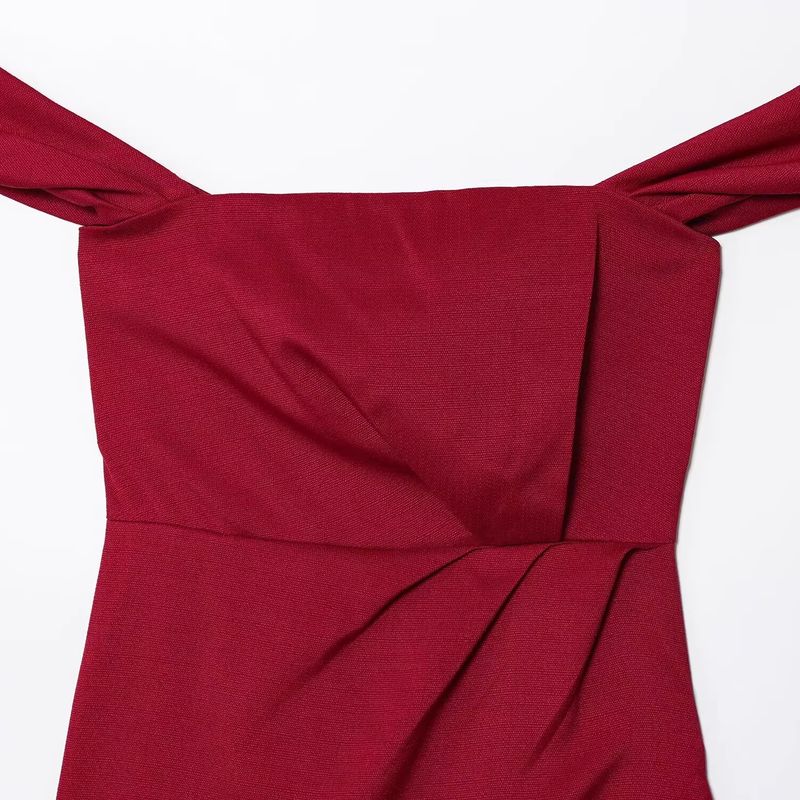 Araltay New Arrival Fashion Style Women's Clothing Fashion All-Match Drop-Shoulder Sleeve off-Shoulder Mini Dress 8634303