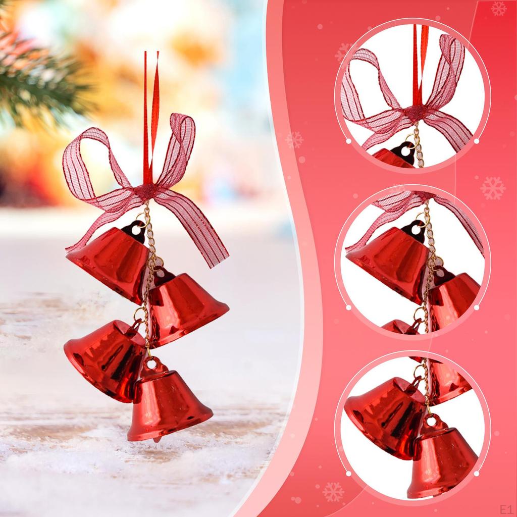 Weihnachtsanhänger Glocke Ornament Eisen Gefertigt Robust Und Dekorativ für Geschäft Restaurant Fenster Tür Geschenk