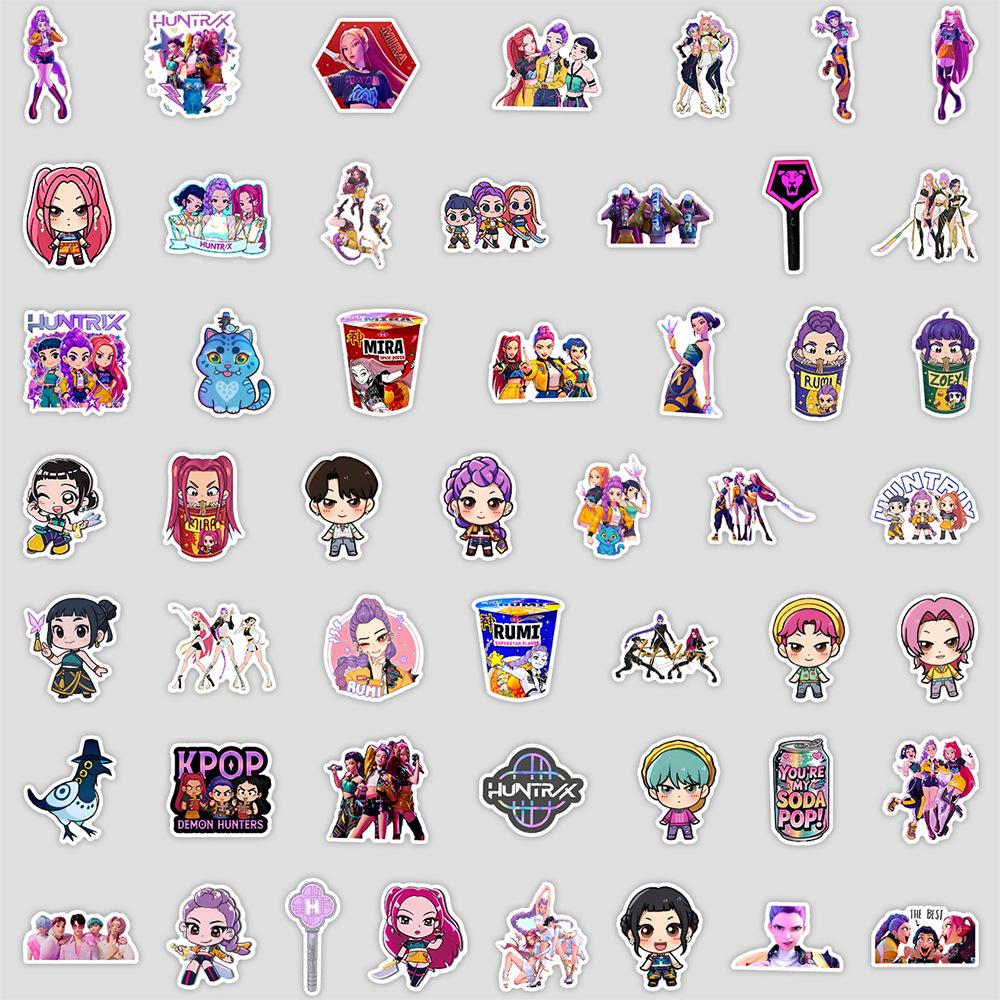 50 Anime Witch Hunter Graffiti Stickers - Waterproof for Water Bottles, Phones, Computers, Suitcases, Laptops