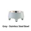 New Elevated Pet Food and Water Bowls Raised with Stainless Steel Bowl for Small Dogs Cats Washable Easy To Cleaning Pet Product
