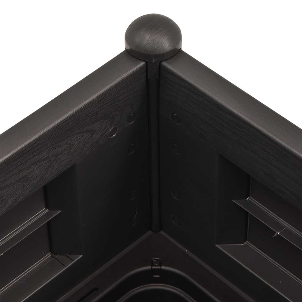 vidaXL Garten-Hochbeet PP Anthrazit 100x43x35 Cm