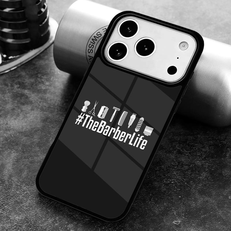 Barber Life Vintage Retro Phone Case For iPhone 17 16 15 14 13 12 11 Pro Max Plus 17Air Soft Silicone Cover