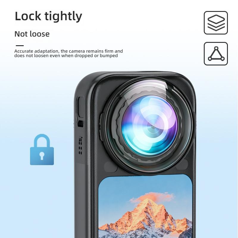 Für Insta161 X6 Objektivschutz Optisches Glas/PC Objektivschutzabdeckung Kamera Kratzfest Abnehmbares Objektivzubehör