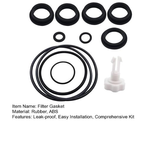 25013 O-Rings Gasket Kit L-Shape O-Rings with Air Release Valve Repair Seals Set Replacement for Pool Sand Filter Pumps