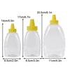 Transparent Reusable Plastic Honey Bottles Squeeze Honey Bottle Container Holder With Lid For Storing And Dispensing Honey Jar