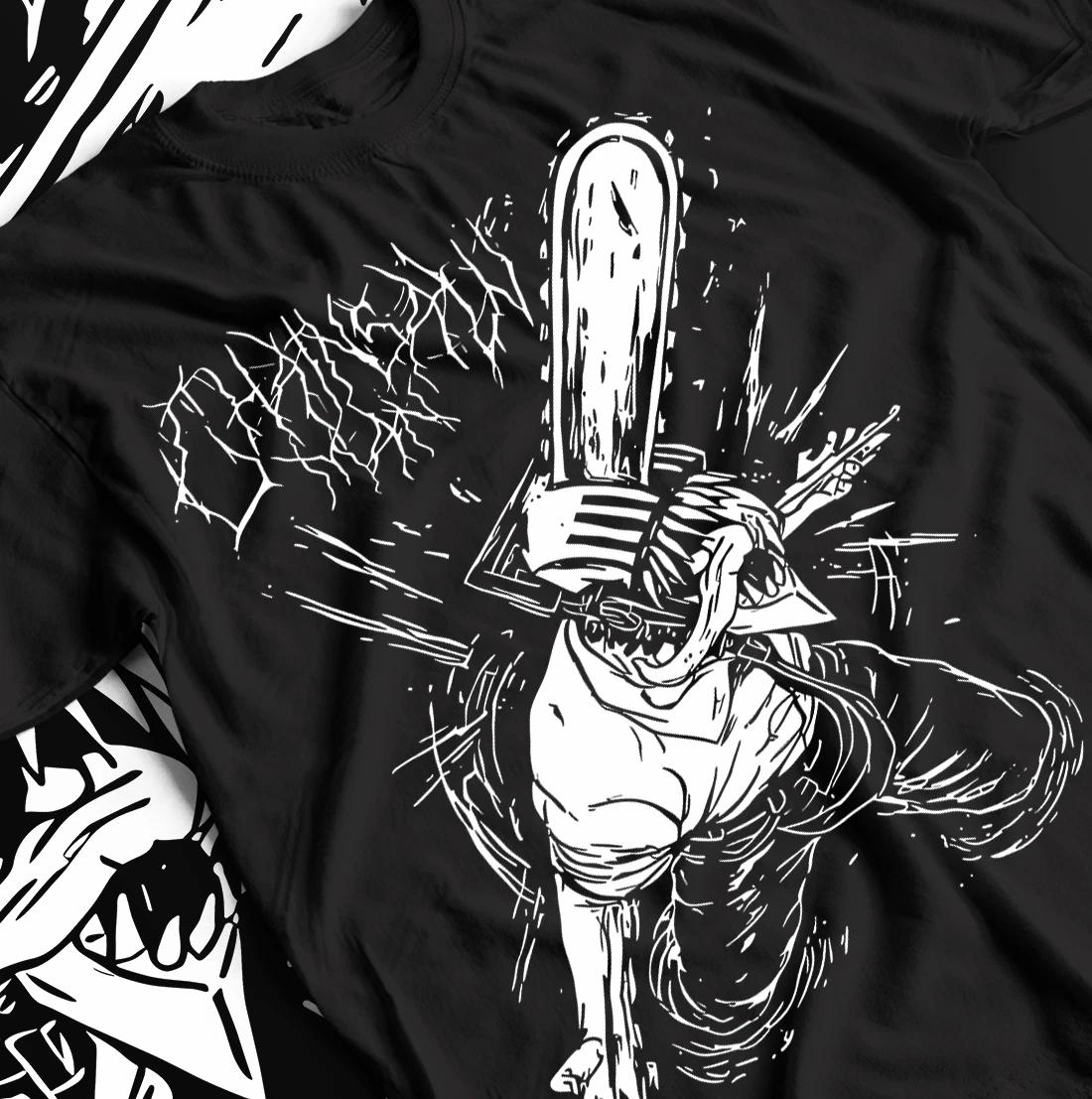 Chainsawman Denji Tee, Chainsaw Man Anime Manga Shirt, Unisex Cotton Shirt, Gift 2XL