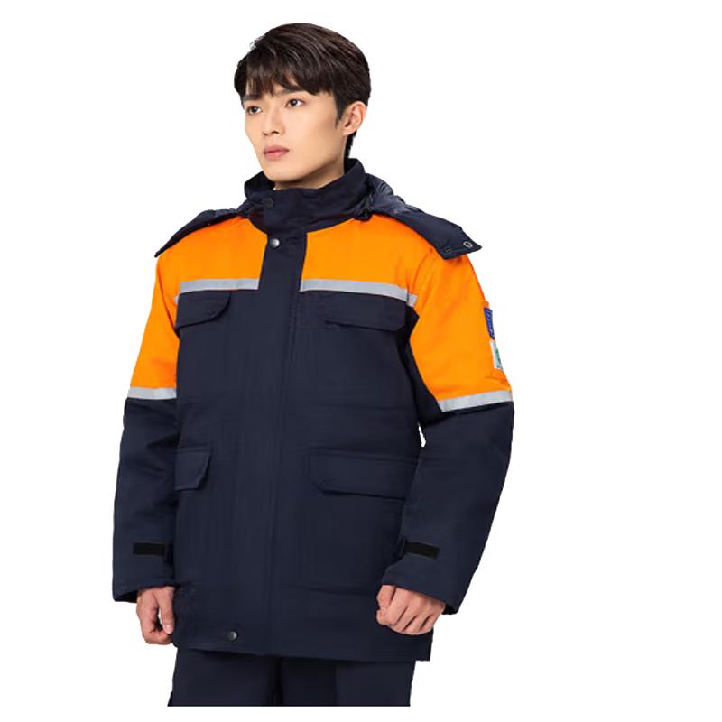 Мужской зимний антистатический утолщенный рабочий костюм BinHuo 195