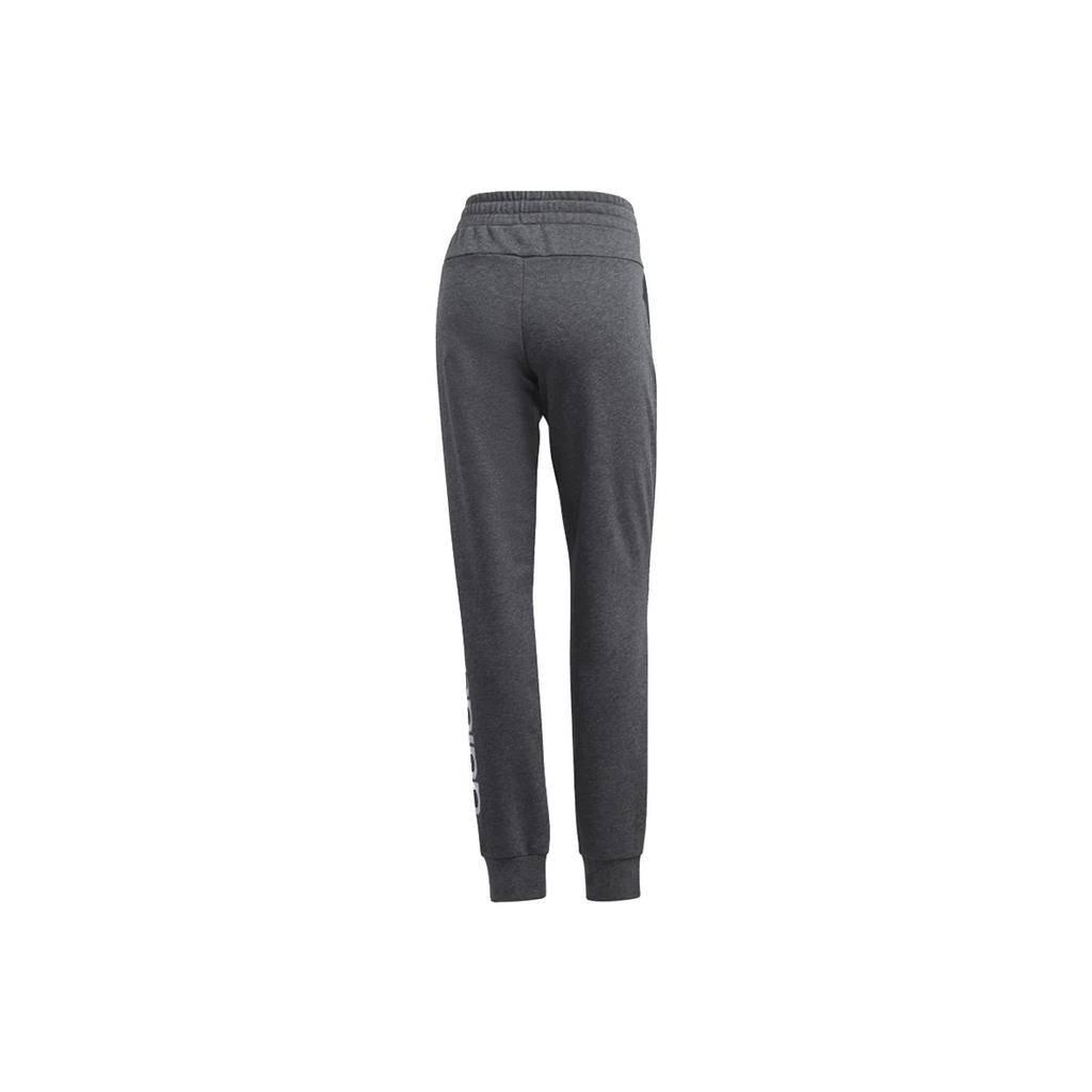 Adidas W E Lin Pant Logo Training Jogger Pants Women Bottoms Dark-Heather-Gray FM6805