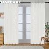 1PC NAPEARL 10% Blackout Fashion Versatile Tulle Personalized Floral Jacquard Sheer Curtain for Kitchen Living Room Bedroom Window Home Decor