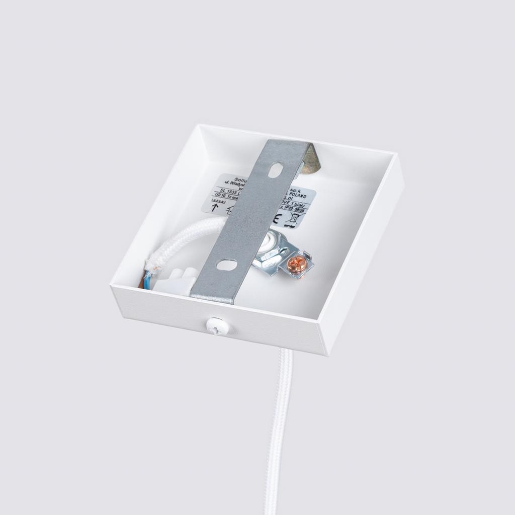 Carbon 1 white pendant lamp