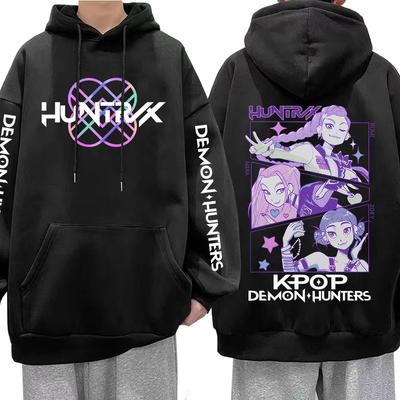 KPop Demon Hunters Movie Rumi Mira Zoey Hoodies Fashion Hip Hop Hooded Sweatshirts Men Women Clothing Casual Oversized Pullovers
