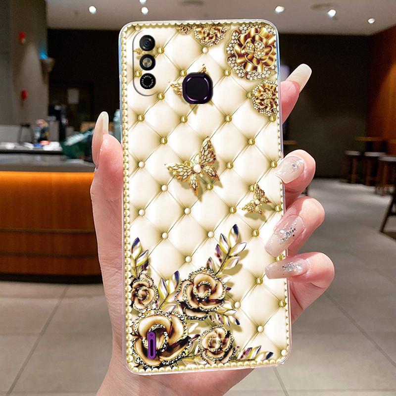 For Infinix Smart 4 Case Transparent Luxury Dragon Cute Cool Boys Girls Soft Bumper For Infinix Smart 4 4c X653 X653C Phone Case
