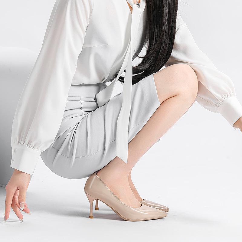 Elegant Commuter Shoes, Fashion High Heels, Stiletto Heels, Pointed Temperament Shoes