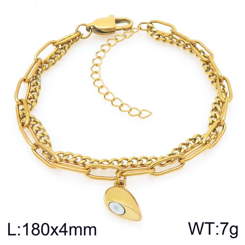 Magnetic Couple Bracelets Gold Color Lock and Key Design Stainless Steel Matching Bracelets for Boyfriend Girlfriend Valentin