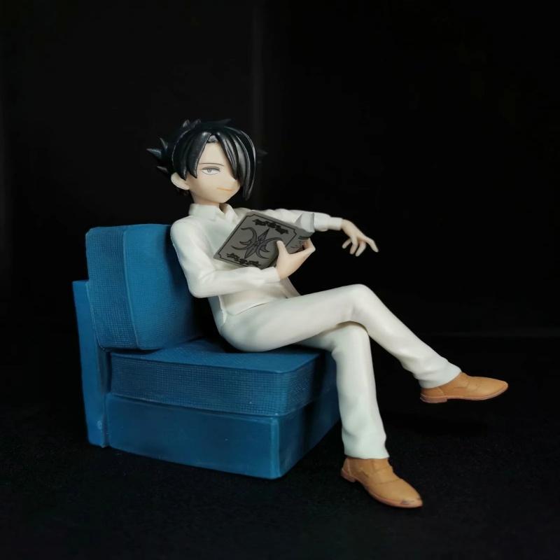 16CM Neverland Figure Norman Ray Emma Three Options characters Sofa Sitting Pose Anime Figure Birthday Gift