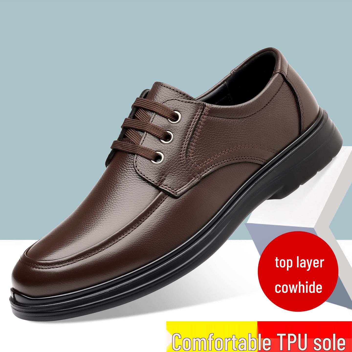 

Мужская обувь из натуральной кожи 2025 - Дышащая, мягкая подошва, с плюшевой подкладкой для тепла. 43