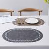 Leather placemat ins wind waterproof thermal insulation mat Nordic creative western food table mat Printable cloth pattern placemat