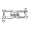 Stainless Steel Double Ended Swivel Shackle 8 Shaped Ring Connector Marine Device for Ships Boat Yacht 8mm, Load