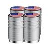 Aluminum Tire Valve Cap Set, Car Stem Cover - Proof 4 Piece Stem