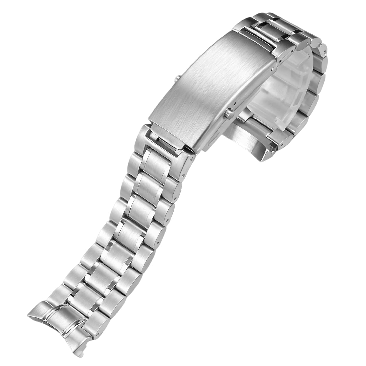 

[HiCycle2] This is a 22mm wide, thick stainless steel watch bandbracelet compatible with 45.5mm Omega Planet Ocean Speedmaster watches.