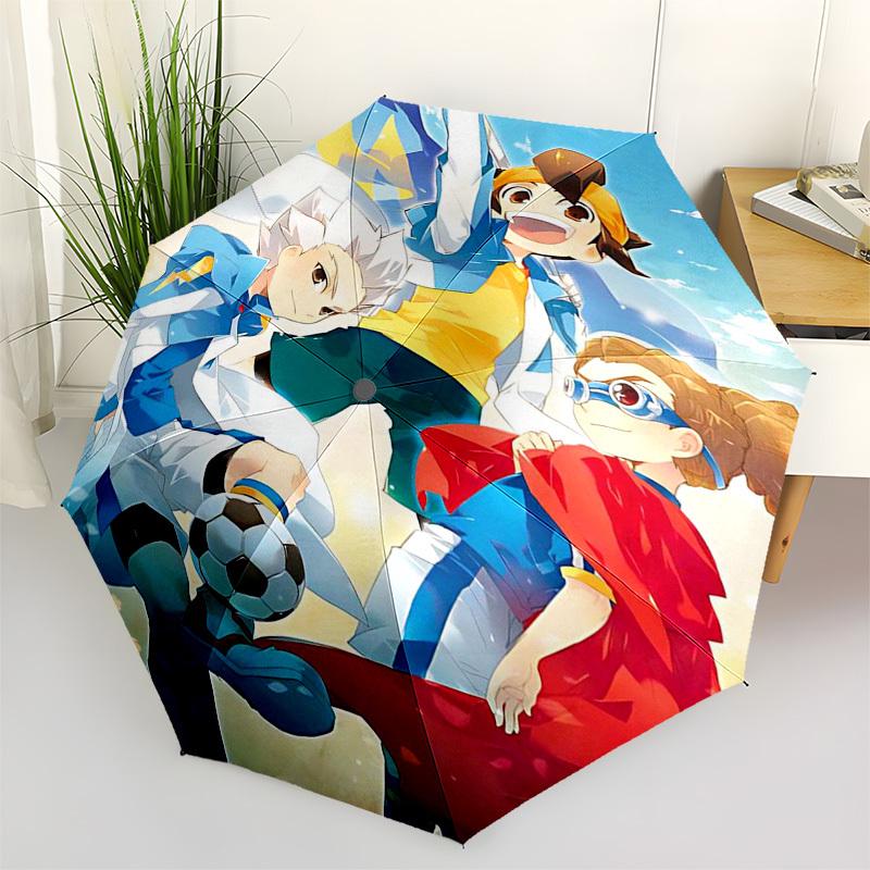 

1pc Captain Tsubasa Outdoor Umbrella - Automatic Opening/Closing, Collapsible Design, 8-Rib Iron Frame, Perfect Gift for Fans, Travelers, Daily Use.C0