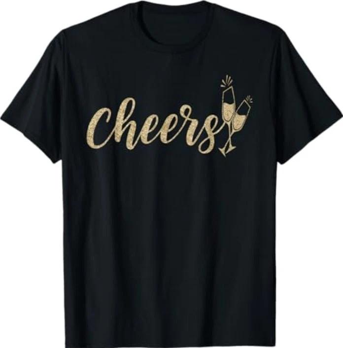 Cheer to The New Year Happy New Year 2026 Party Girl Women T-Shirt XL